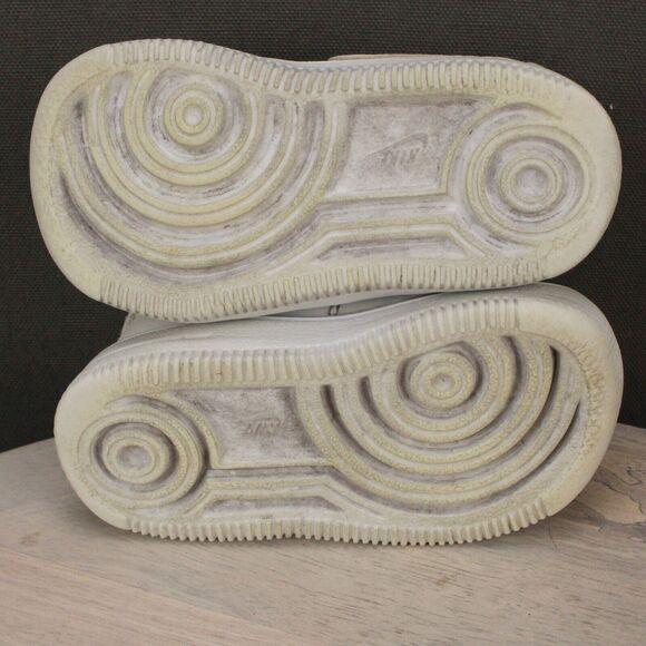 Title: Nike Air Force 1 Toddler 4C White Leather Low Sneakers Classic Casual - Picture 9 of 11